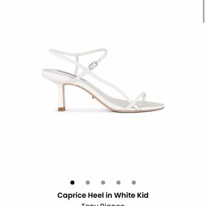 Tony Bianco Caprice White Strappy Heels